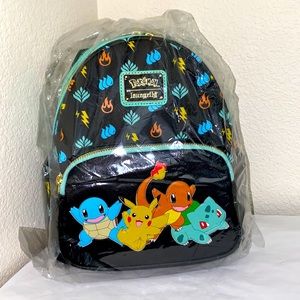 Loungefly Pokemon Starters Mini Backpack